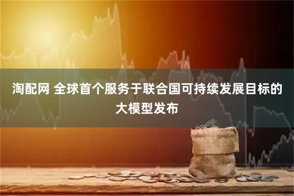 淘配网 全球首个服务于联合国可持续发展目标的大模型发布
