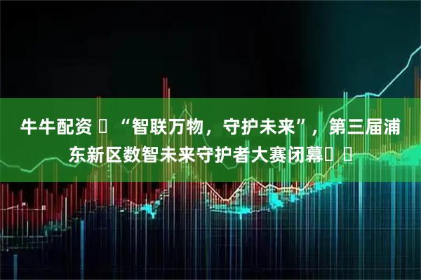 牛牛配资 ​“智联万物，守护未来”，第三届浦东新区数智未来守护者大赛闭幕​​